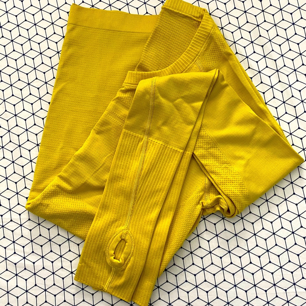 Swiftly Tech Long Sleeve yellow size 8